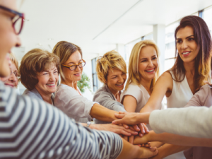 Group of women menopause course