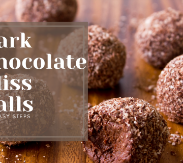 Dark chocolate bliss balls